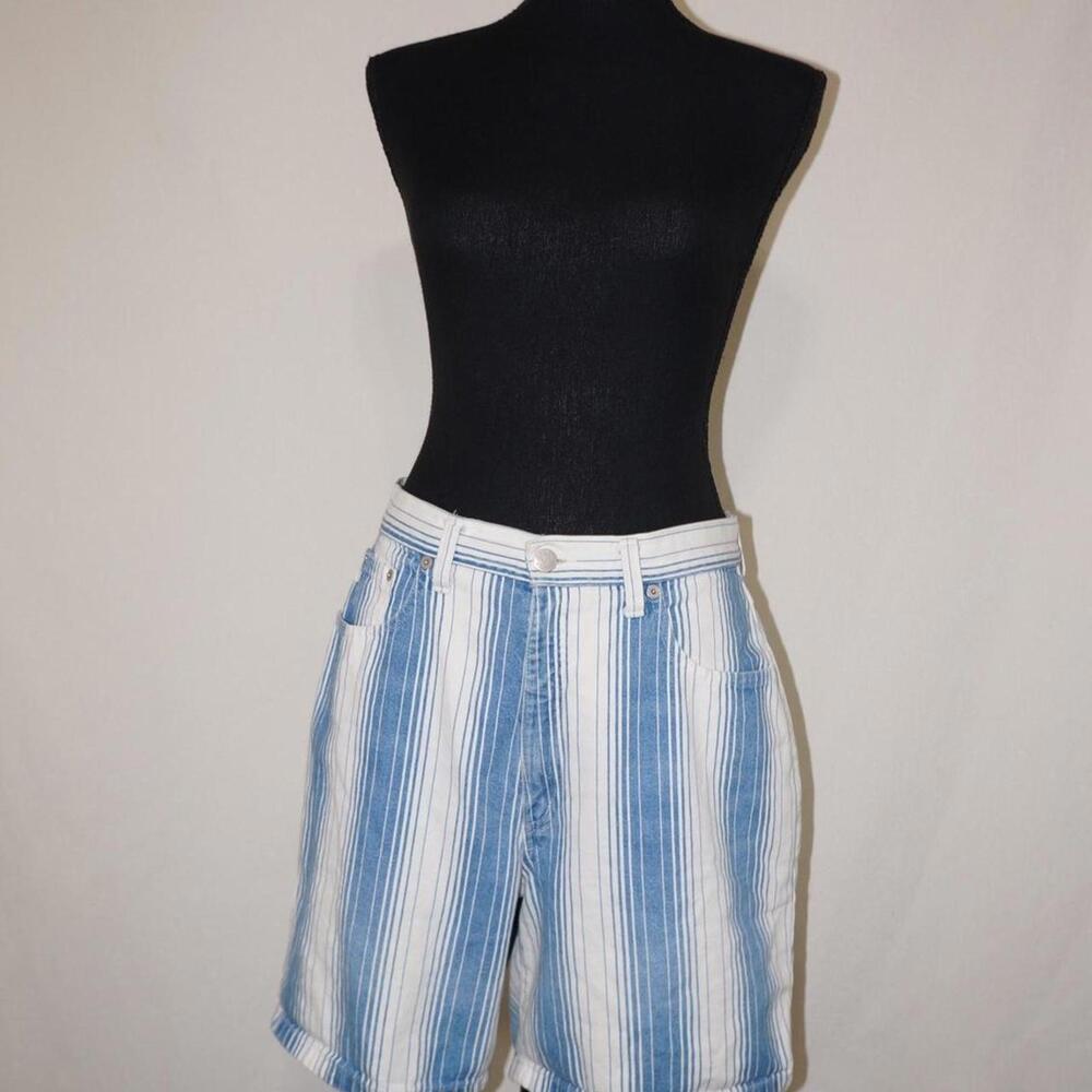 vintage striped denim shorts by Arizona